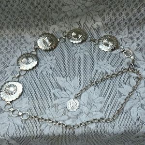 Ladies Silver Belt
